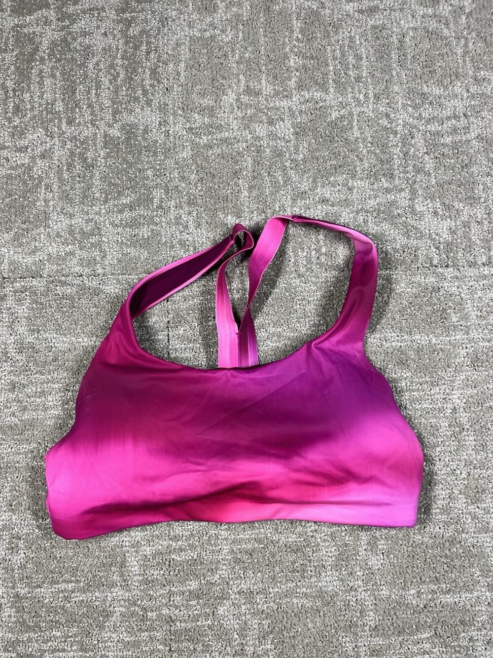 Athleta Malibu Bikini Top A-C Pink Size Small